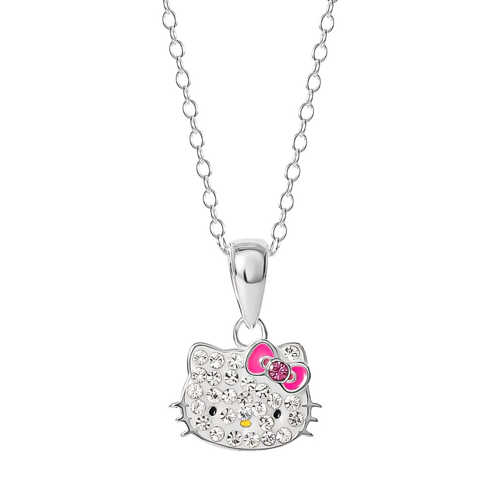 Hello Kitty 18” crystal pendant w chain